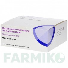 МИКОФЕНОЛАТ МОФЕТИЛ (MYCOPHENOLAT MOFETIL) 500 мг таблетки 150 шт - Микофеноловая кислота ASCEND