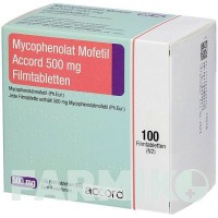 МІКОФЕНОЛАТ МОФЕТИЛ (MYCOPHENOLAT MOFETIL) 500 мг таблетки 100 шт - Мікофенолова кислота BB FARMA