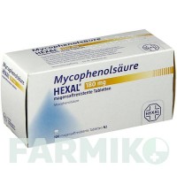 МИКОФЕНОЛСАУР (MYCOPHENOLSAURE) 180 мг таблетки 100 шт - Микофеноловая кислота HEXAL