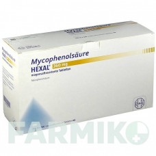 МІКОФЕНОЛСАУР (MYCOPHENOLSAURE) 360 мг таблетки 250 шт - Мікофенолова кислота HEXAL