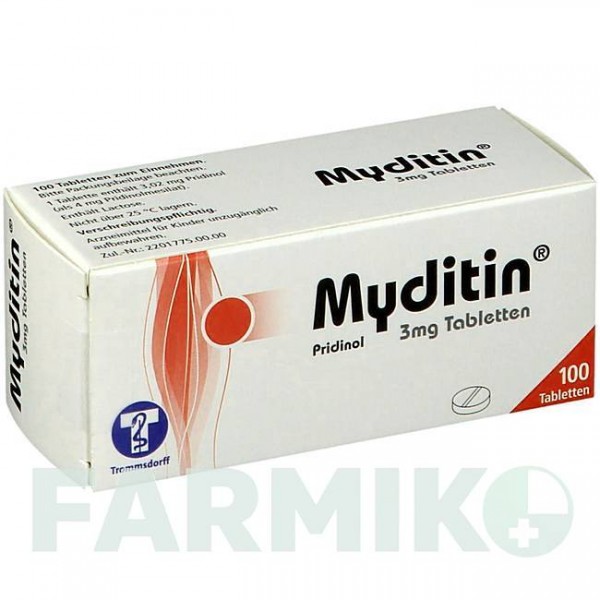 МІДИТИН (MYDITIN) 3 мг таблетки 100 шт - Придинол TROMMSDORFF