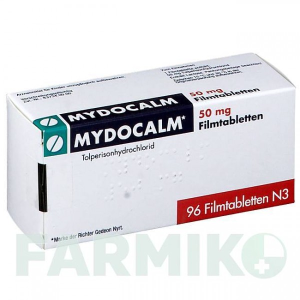 МІДОКАЛМ (MYDOCALM) 50 мг таблетки 96 шт - Толперизон EMRA-MED