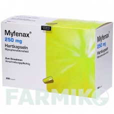 МІФЕНАКС (MYFENAX) 250 мг капсули 300 шт - Мікофенолова кислота BB FARMA
