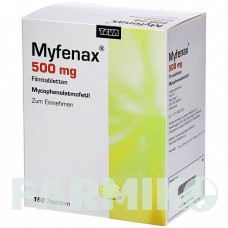 МИФЕНАКС (MYFENAX) 500 мг таблетки 150 шт - Микофеноловая кислота ABACUS MEDICINE