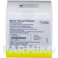 МІФЕНАКС (MYFENAX) 500 мг таблетки 150 шт - Мікофенолова кислота EUROPEAN PHARMA