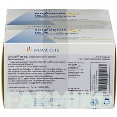 МІФОРТИК (MYFORTIC) 180 мг таблетки 250 шт - Мікофенолова кислота AXICORP PHARMA