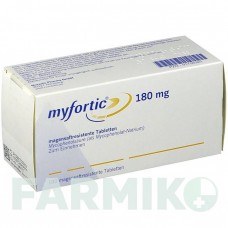 МИФОРТИК (MYFORTIC) 180 мг таблетки 100 шт - Микофеноловая кислота NOVARTIS