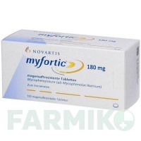 МІФОРТИК (MYFORTIC) 180 мг таблетки 100 шт - Мікофенолова кислота ORIFARM