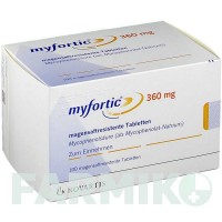 МІФОРТИК (MYFORTIC) 360 мг таблетки 100 шт - Мікофенолова кислота NOVARTIS