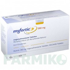 МИФОРТИК (MYFORTIC) 360 мг таблетки 5x50 шт - Микофеноловая кислота NOVARTIS