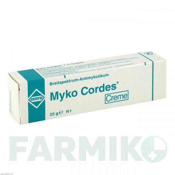МІКО КОРДЕС (MYKO CORDES) крем 25 г - Клотримазол ICHTHYOL-GESELLSCHAFT CORDES