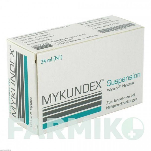 МИКУНДЕКС (MYKUNDEX) суспензия 24 мл - Нистатин ESTEVE PHARMACEUTICALS