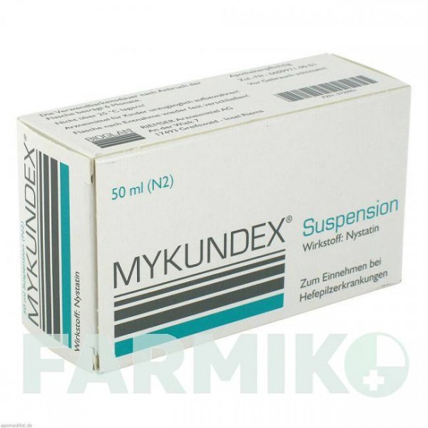 МИКУНДЕКС (MYKUNDEX) суспензия 50 мл - Нистатин ESTEVE PHARMACEUTICALS