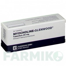 МИОХОЛИН (MYOCHOLINE) 25 мг таблетки 50 шт - Бетанехол GLENWOOD
