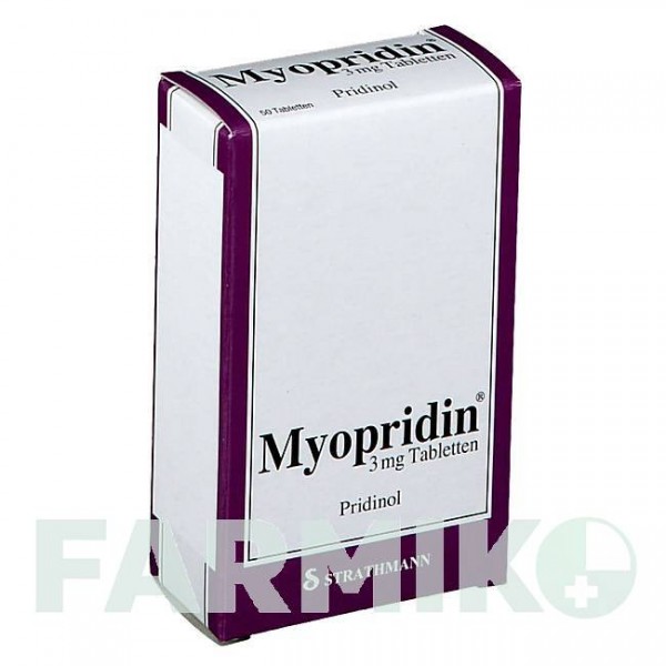 МІОПРИДИН (MYOPRIDIN) 3 мг таблетки 50 шт - Придинол STRATHMANN