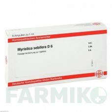 МИРИСТИКА СЕБИФЕРА (MYRISTICA SEBIFERA) D 6 ампулы 8x1 мл - Гомеопатия DHU