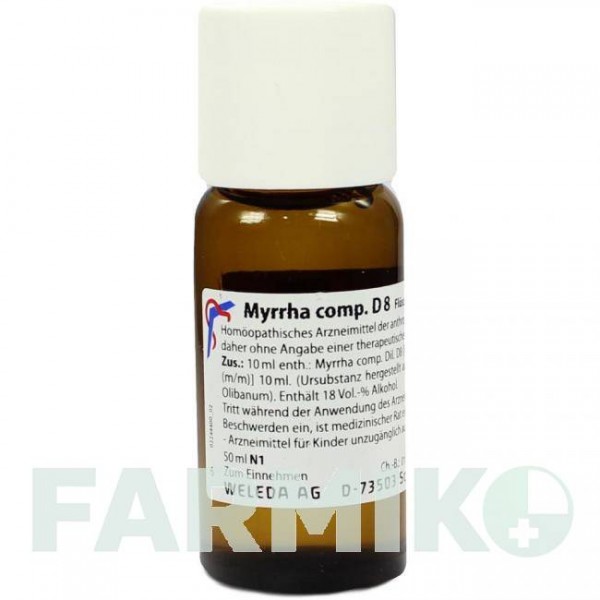 МИРРА (MYRRHA) D 8 раствор 50 мл - Гомеопатия WELEDA