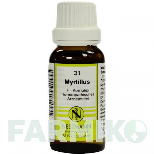 МИРТИЛЛУС (MYRTILLUS) раствор 20 мл - Гомеопатия NESTMANN PHARMA