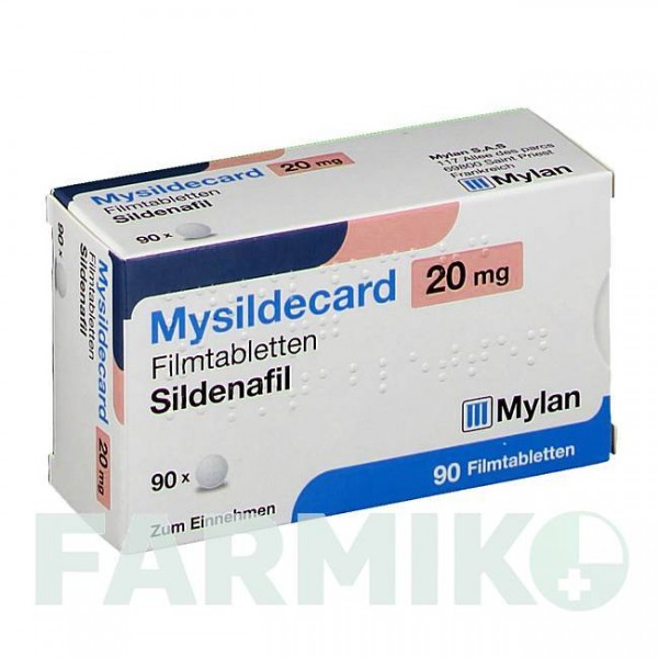 МІСИЛДЕКАРД (MYSILDECARD) 20 мг таблетки 90 шт - Силденафіл VIATRIS