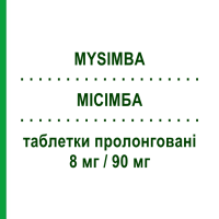 МИСИМБА (MYSIMBA) 8 мг/90 мг таблетки пролонгированные 112 шт - Бупропион, Налтрексон BRUNO FARMACEUTICI