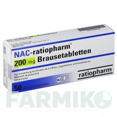 НАК (NAC) 200 мг таблетки 50 шт - Ацетилцистеин RATIOPHARM