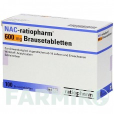 НАК (NAC) 600 мг таблетки 100 шт - Ацетилцистеїн RATIOPHARM