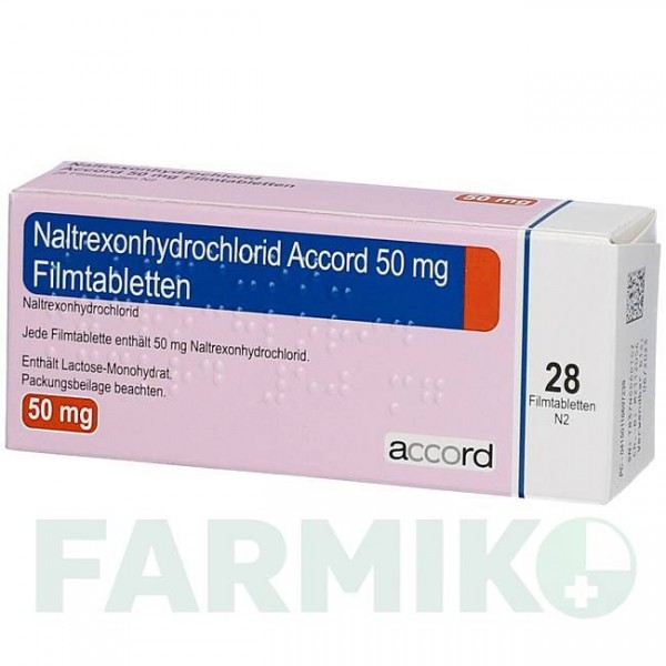 НАЛТРЕКСОНГІДРОХЛОРИД (NALTREXONHYDROCHLORID) 50 мг таблетки 28 шт - Налтрексон ACCORD HEALTHCARE