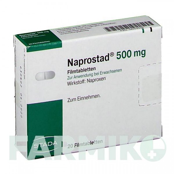НАПРОСТАД (NAPROSTAD) 500 мг таблетки 20 шт - Напроксен HEMOPHARM