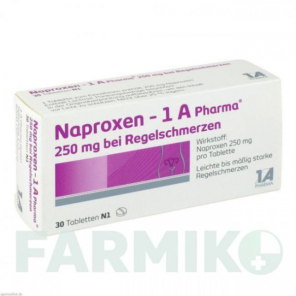 НАПРОКСЕН (NAPROXEN) 250 мг таблетки 30 шт - Напроксен 1 A PHARMA