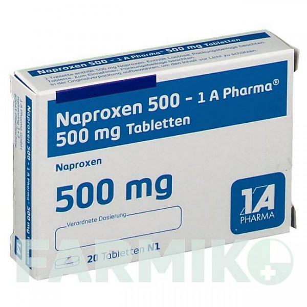 НАПРОКСЕН (NAPROXEN) 500 таблетки 20 шт - Напроксен 1 A PHARMA