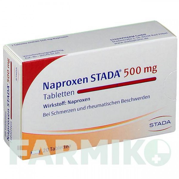 НАПРОКСЕН (NAPROXEN) 500 мг таблетки 20 шт - Напроксен STADAPHARM