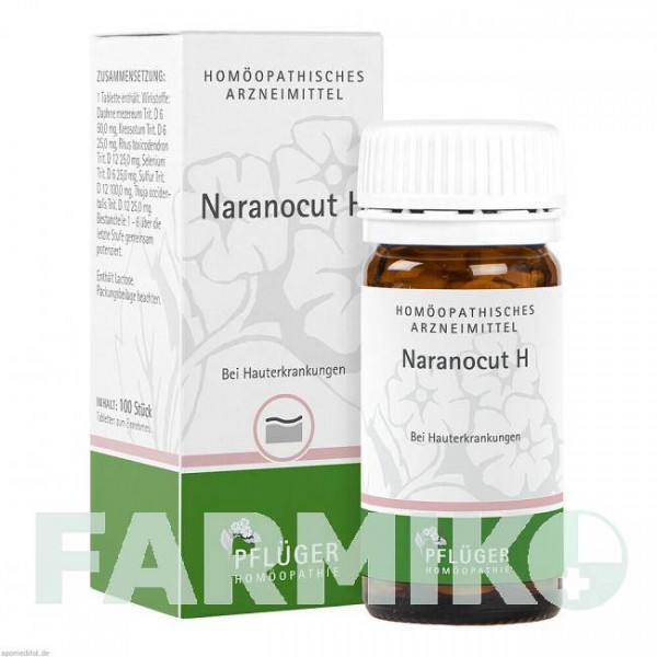 НАРАНОКУТ (NARANOCUT) таблетки 100 шт - Гомеопатія HOMOOPATHISCHES ALEXANDER PFLUGER