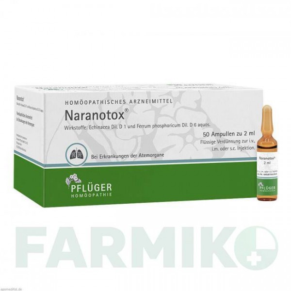 НАРАНОТОКС (NARANOTOX) ампули 50x2 мл - Гомеопатія HOMOOPATHISCHES ALEXANDER PFLUGER