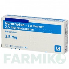 НАРАТРИПТАН (NARATRIPTAN) 2,5 мг таблетки 3 шт - Наратриптан 1 A PHARMA