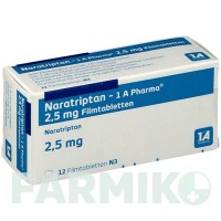 НАРАТРИПТАН (NARATRIPTAN) 2,5 мг таблетки 12 шт - Наратриптан 1 A PHARMA