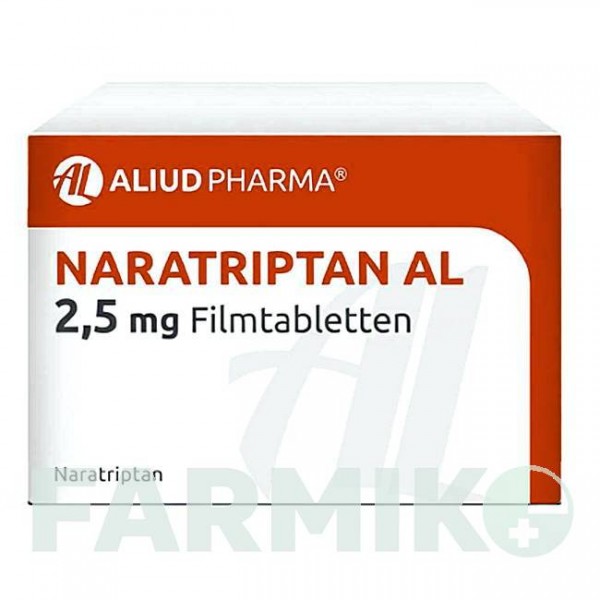 НАРАТРИПТАН (NARATRIPTAN) 2,5 мг таблетки 6 шт - Наратриптан ALIUD PHARMA
