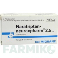 НАРАТРИПТАН (NARATRIPTAN) 2,5 мг таблетки 2 шт - Наратриптан NEURAXPHARM