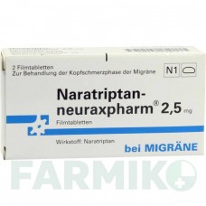 НАРАТРИПТАН (NARATRIPTAN) 2,5 мг таблетки 2 шт - Наратриптан NEURAXPHARM