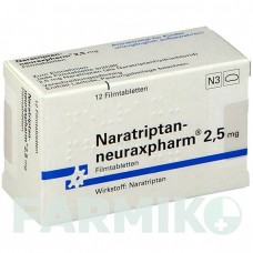 НАРАТРИПТАН (NARATRIPTAN) 2,5 мг таблетки 6 шт - Наратриптан NEURAXPHARM