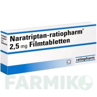 НАРАТРИПТАН (NARATRIPTAN) 2,5 мг таблетки 2 шт - Наратриптан RATIOPHARM