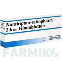 НАРАТРИПТАН (NARATRIPTAN) 2,5 мг таблетки 6 шт - Наратриптан RATIOPHARM