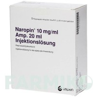 НАРОПІН (NAROPIN) 10 мг/мл розчин 5x20 мл - Ропівакаїн ASPEN