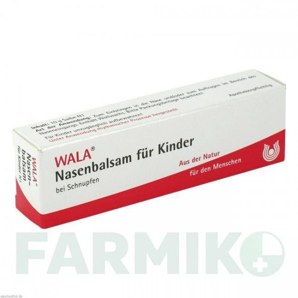 НАЗЕНБАЛЬЗАМ (NASENBALSAM) мазь 10 г - Гомеопатия WALA HEILMITTEL