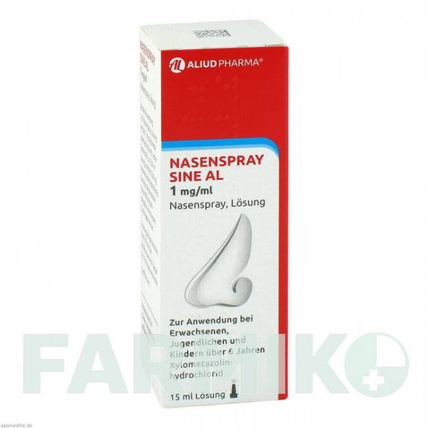 НАЗЕНСПРЕЙ (NASENSPRAY) 1 мг/мл спрей 15 мл - Ксилометазолин ALIUD PHARMA