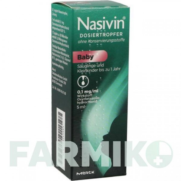 НАЗИВИН (NASIVIN) капли 5 мл - Оксиметазолин WICK PHARMA