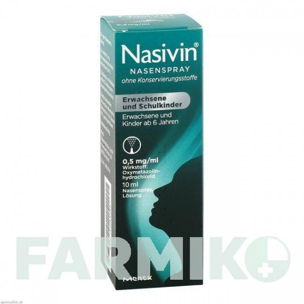 НАЗИВИН (NASIVIN) спрей 10 мл - Оксиметазолин WICK PHARMA