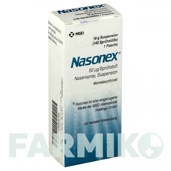 НАЗОНЕКС (NASONEX) 140 доз спрей 18 г - Мометазон KOHLPHARMA