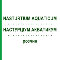 НАСТУРЦІУМ АКВАТИКУМ (NASTURTIUM AQUATICUM) розчин 20 мл - Гомеопатія DHU