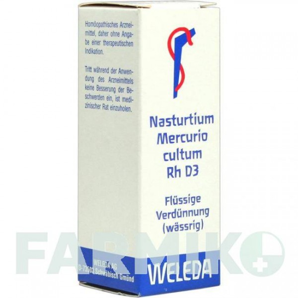 НАСТУРЦИУМ МЕРКУРИО (NASTURTIUM MERCURIO) D 3 раствор 20 мл - Гомеопатия WELEDA