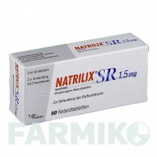 НАТРИЛИКС (NATRILIX) 1,5 мг таблетки 50 шт - Индапамид SERVIER